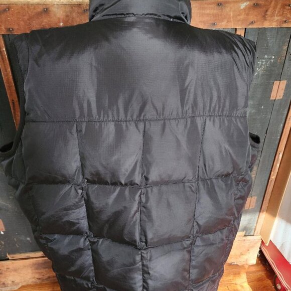 Vtg Eddie Bauer Puffer Vest Size Large Black Goose Down Insulated-Nice - Picture 5 of 6